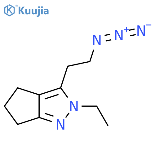 3-(2-Azidoethyl)-2-ethyl-2,4,5,6-tetrahydrocyclopenta[c]pyrazole structure