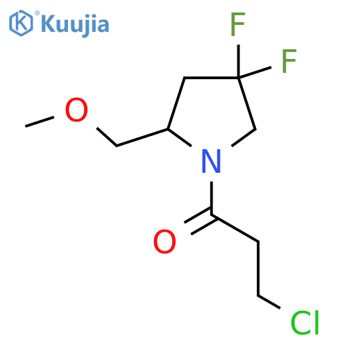 3-Chloro-1-(4,4-difluoro-2-(methoxymethyl)pyrrolidin-1-yl)propan-1-one structure