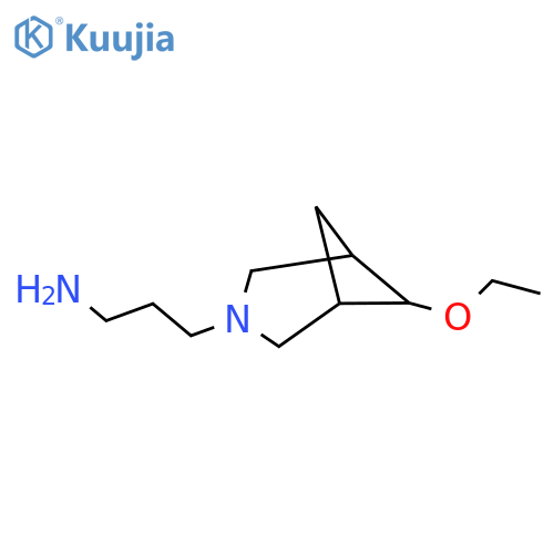 3-(6-Ethoxy-3-azabicyclo[3.1.1]heptan-3-yl)propan-1-amine structure