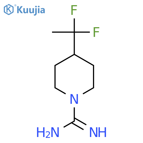 4-(1,1-Difluoroethyl)piperidine-1-carboximidamide structure