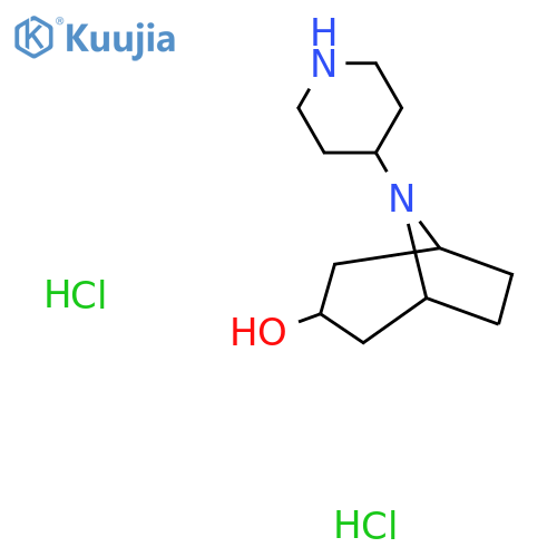 8-(Piperidin-4-yl)-8-azabicyclo[3.2.1]octan-3-ol dihydrochloride structure