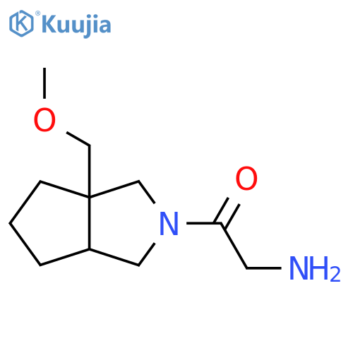 2-Amino-1-(3a-(methoxymethyl)hexahydrocyclopenta[c]pyrrol-2(1H)-yl)ethan-1-one structure