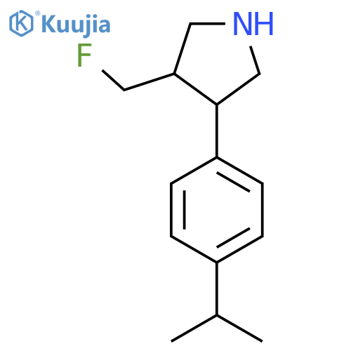 3-(Fluoromethyl)-4-(4-isopropylphenyl)pyrrolidine structure
