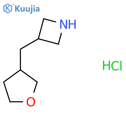 3-[(Oxolan-3-yl)methyl]azetidine hydrochloride structure
