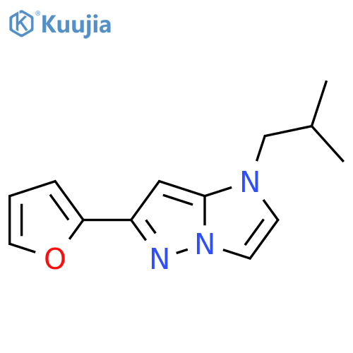 6-(furan-2-yl)-1-isobutyl-1H-imidazo[1,2-b]pyrazole structure