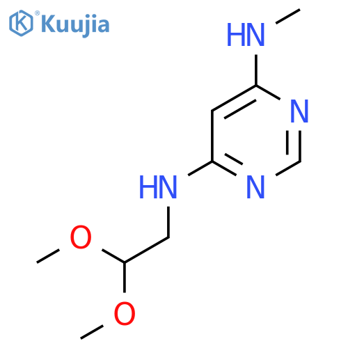 N4-(2,2-Dimethoxyethyl)-N6-methylpyrimidine-4,6-diamine structure