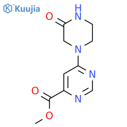Methyl 6-(3-oxopiperazin-1-yl)pyrimidine-4-carboxylate structure