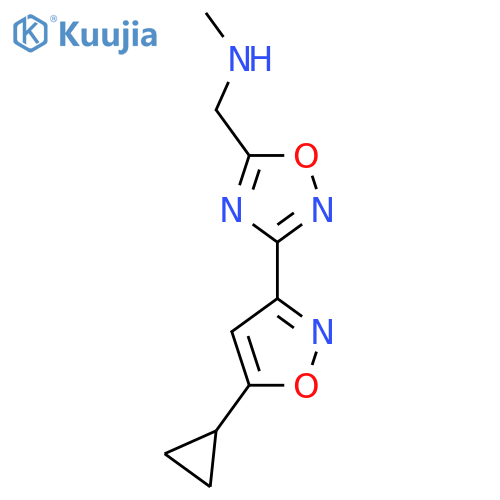 1-(3-(5-cyclopropylisoxazol-3-yl)-1,2,4-oxadiazol-5-yl)-N-methylmethanamine structure