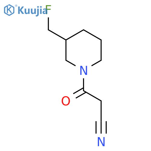 3-(3-(Fluoromethyl)piperidin-1-yl)-3-oxopropanenitrile structure
