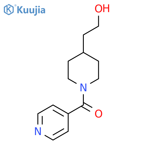 (4-(2-Hydroxyethyl)piperidin-1-yl)(pyridin-4-yl)methanone structure