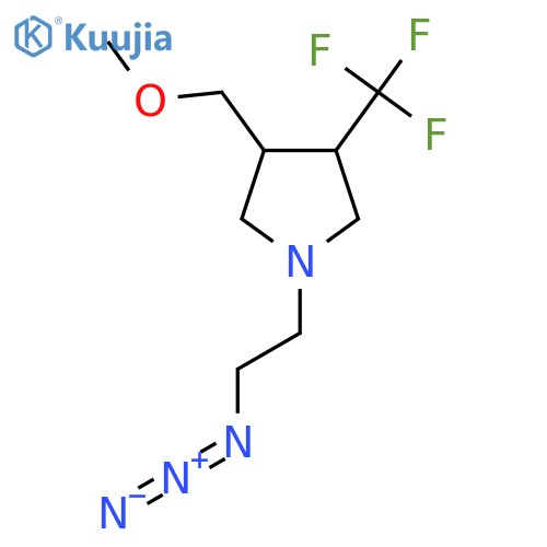 1-(2-Azidoethyl)-3-(methoxymethyl)-4-(trifluoromethyl)pyrrolidine structure