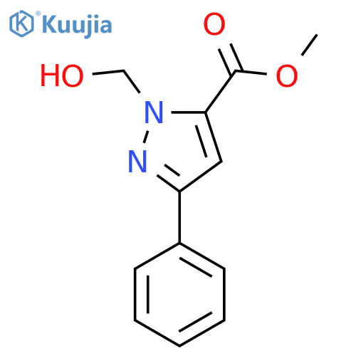 methyl 1-(hydroxymethyl)-3-phenyl-1H-pyrazole-5-carboxylate structure