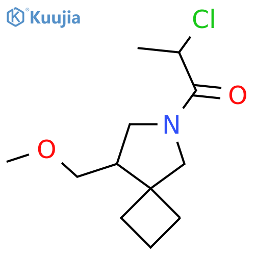 2-Chloro-1-(8-(methoxymethyl)-6-azaspiro[3.4]octan-6-yl)propan-1-one structure