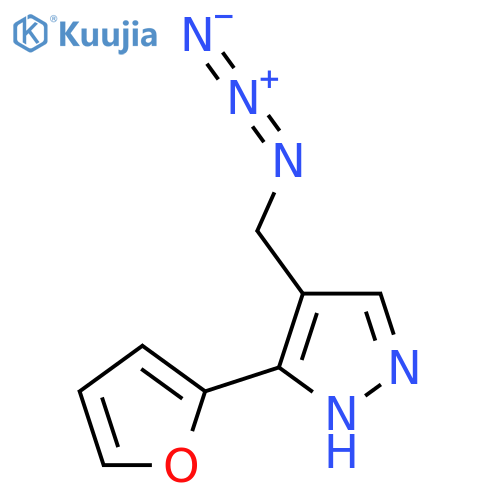 4-(Azidomethyl)-3-(furan-2-yl)-1H-pyrazole structure