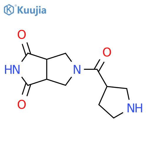 5-(Pyrrolidine-3-carbonyl)tetrahydropyrrolo[3,4-c]pyrrole-1,3(2H,3aH)-dione structure