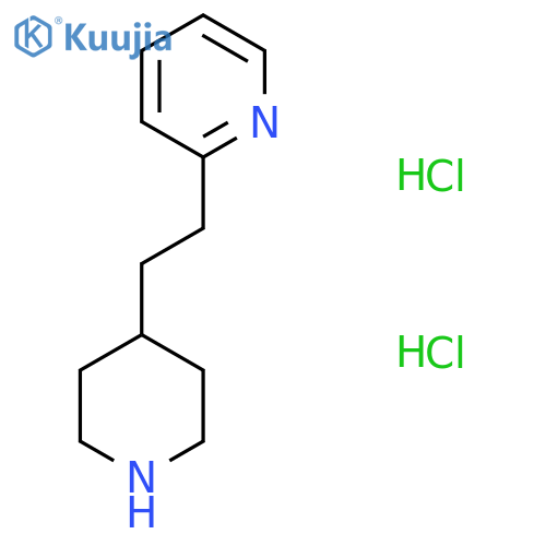 2-[2-(piperidin-4-yl)ethyl]pyridine dihydrochloride structure