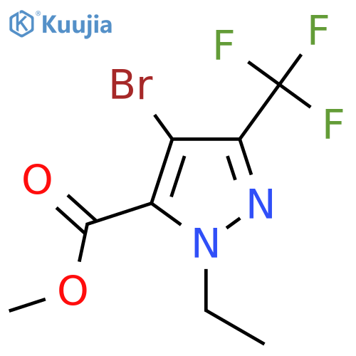 Methyl 4-bromo-1-ethyl-3-(trifluoromethyl)-1H-pyrazole-5-carboxylate structure
