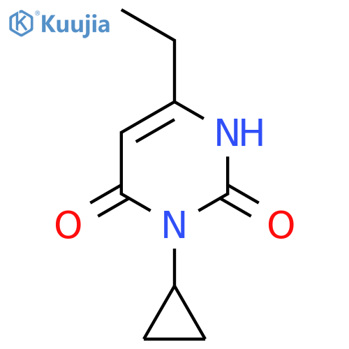 3-Cyclopropyl-6-ethyl-1,2,3,4-tetrahydropyrimidine-2,4-dione structure