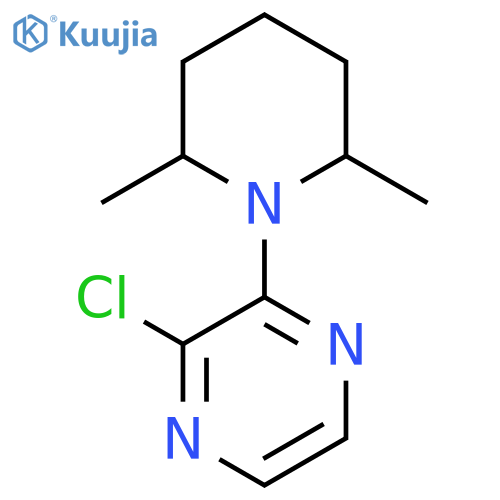 2-Chloro-3-(2,6-dimethylpiperidin-1-yl)pyrazine structure
