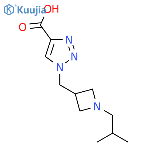 1-((1-isobutylazetidin-3-yl)methyl)-1H-1,2,3-triazole-4-carboxylic acid structure