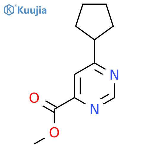 Methyl 6-cyclopentylpyrimidine-4-carboxylate structure