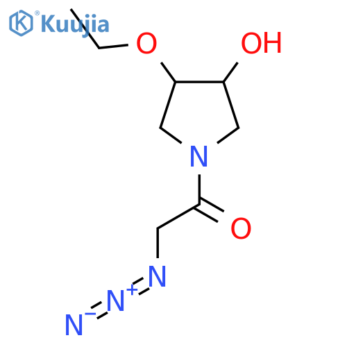 2-Azido-1-(3-ethoxy-4-hydroxypyrrolidin-1-yl)ethan-1-one structure
