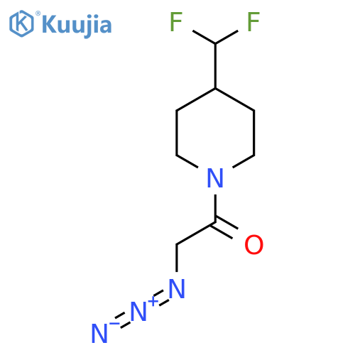 2-Azido-1-(4-(difluoromethyl)piperidin-1-yl)ethan-1-one structure