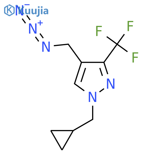 4-(Azidomethyl)-1-(cyclopropylmethyl)-3-(trifluoromethyl)-1H-pyrazole structure
