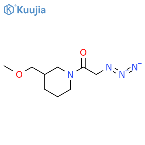 2-Azido-1-(3-(methoxymethyl)piperidin-1-yl)ethan-1-one structure