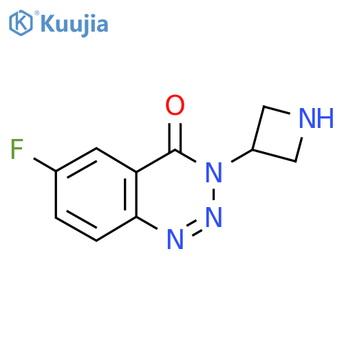 3-(Azetidin-3-yl)-6-fluorobenzo[d][1,2,3]triazin-4(3H)-one structure