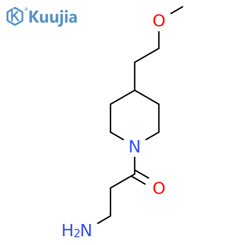 3-Amino-1-(4-(2-methoxyethyl)piperidin-1-yl)propan-1-one structure