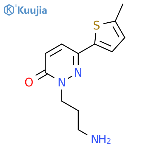 2-(3-Aminopropyl)-6-(5-methylthiophen-2-yl)-2,3-dihydropyridazin-3-one structure