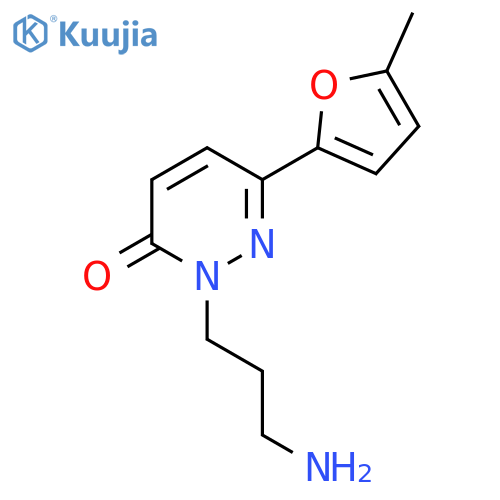 2-(3-Aminopropyl)-6-(5-methylfuran-2-yl)-2,3-dihydropyridazin-3-one structure