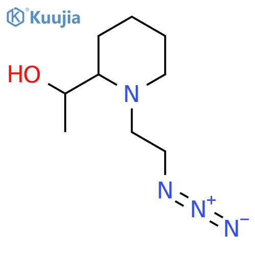 1-(1-(2-Azidoethyl)piperidin-2-yl)ethan-1-ol structure