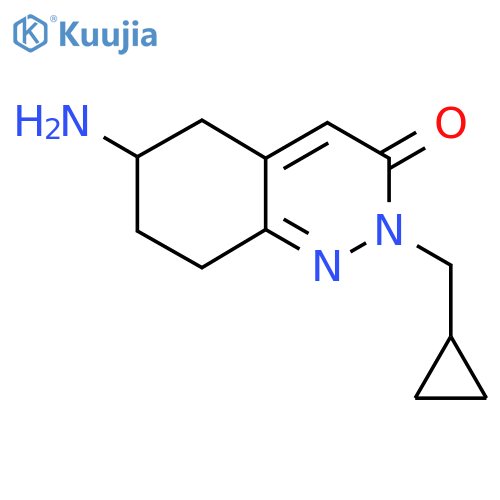 6-Amino-2-(cyclopropylmethyl)-5,6,7,8-tetrahydrocinnolin-3(2H)-one structure