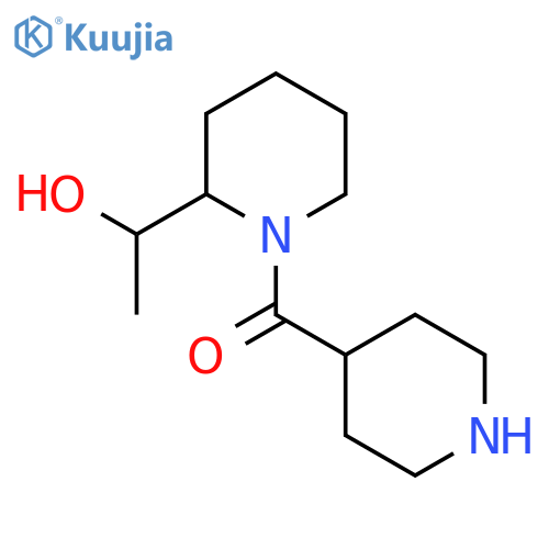 (2-(1-Hydroxyethyl)piperidin-1-yl)(piperidin-4-yl)methanone structure
