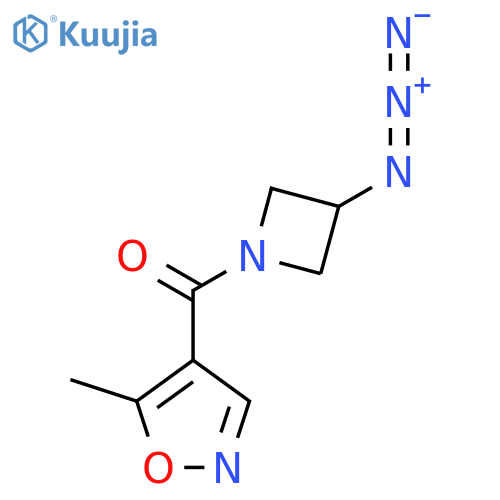 (3-Azidoazetidin-1-yl)(5-methylisoxazol-4-yl)methanone structure