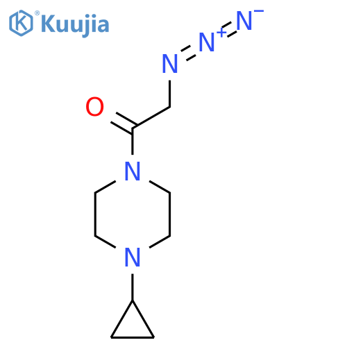 2-Azido-1-(4-cyclopropylpiperazin-1-yl)ethan-1-one structure