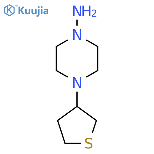 4-(Tetrahydrothiophen-3-yl)piperazin-1-amine structure