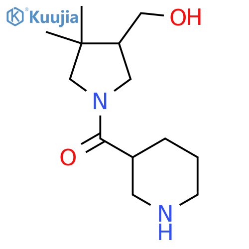(4-(Hydroxymethyl)-3,3-dimethylpyrrolidin-1-yl)(piperidin-3-yl)methanone structure