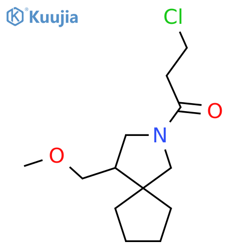 3-Chloro-1-(4-(methoxymethyl)-2-azaspiro[4.4]nonan-2-yl)propan-1-one structure