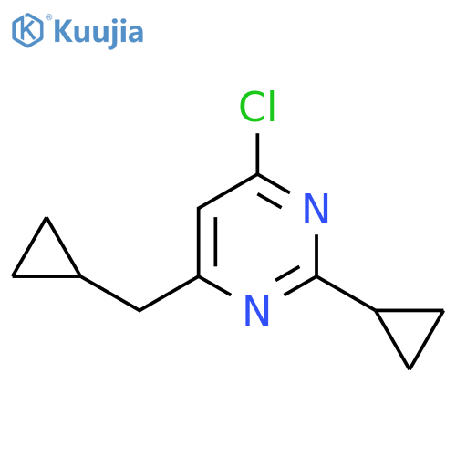 4-Chloro-2-cyclopropyl-6-(cyclopropylmethyl)pyrimidine structure
