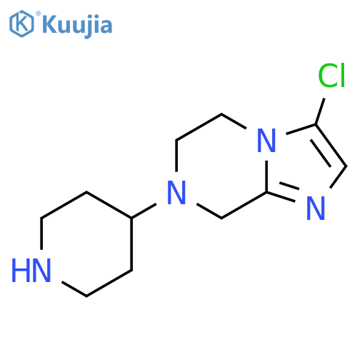 3-Chloro-7-(piperidin-4-yl)-5,6,7,8-tetrahydroimidazo[1,2-a]pyrazine structure