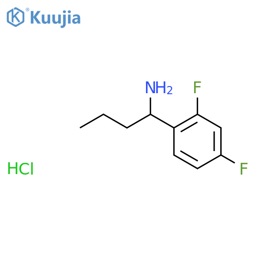 1-(2,4-Difluorophenyl)butan-1-amine hydrochloride structure