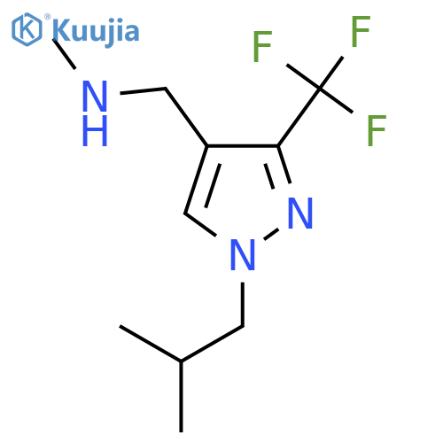 1-(1-isobutyl-3-(trifluoromethyl)-1H-pyrazol-4-yl)-N-methylmethanamine structure