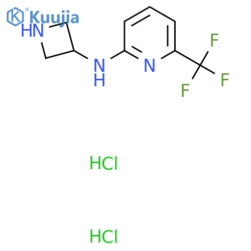 N-(Azetidin-3-yl)-6-(trifluoromethyl)pyridin-2-amine dihydrochloride structure