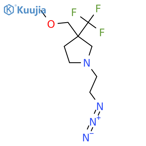 1-(2-Azidoethyl)-3-(methoxymethyl)-3-(trifluoromethyl)pyrrolidine structure
