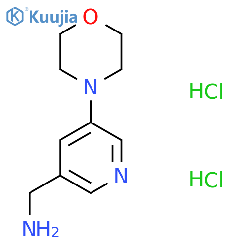 (5-Morpholinopyridin-3-yl)methanamine dihydrochloride structure