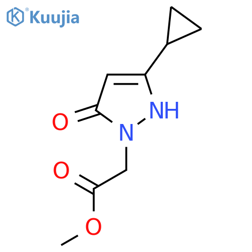 methyl 2-(3-cyclopropyl-5-hydroxy-1H-pyrazol-1-yl)acetate structure