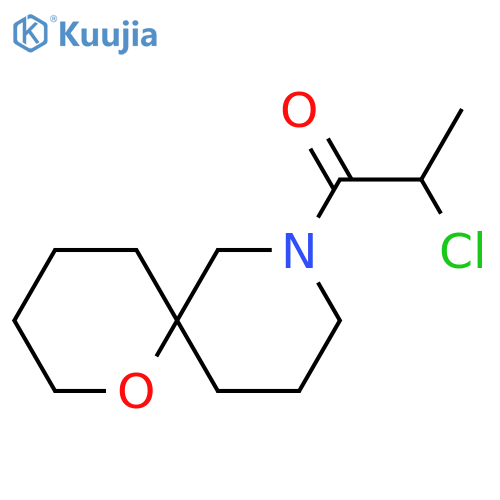 2-Chloro-1-(1-oxa-8-azaspiro[5.5]undecan-8-yl)propan-1-one structure